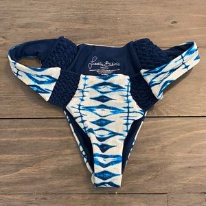 Frankie’s bikinis Blue and white bottoms